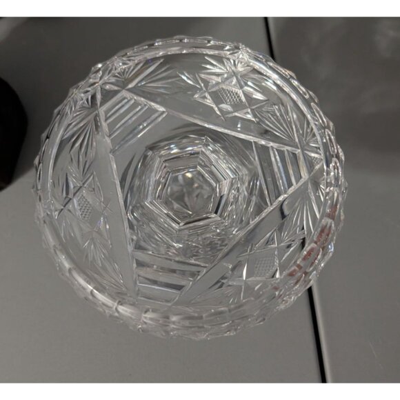 Vintage Crystal Glass Pedestal Candy Dish Candle holder - Picture 7 of 16